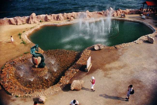 仙螺岛海中喷泉